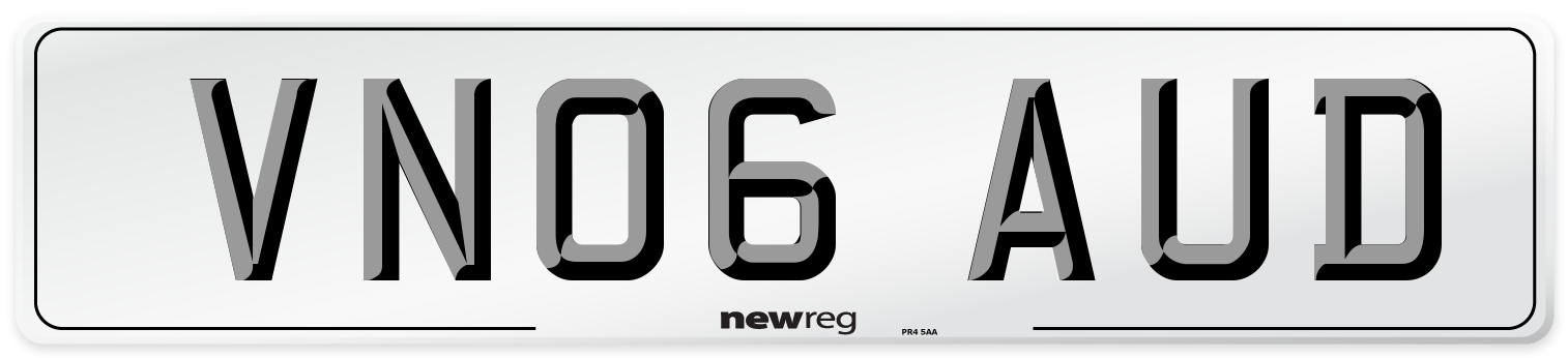 VN06 AUD Number Plate from New Reg